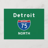 Detroit 75 briefkaart (Voorkant)
