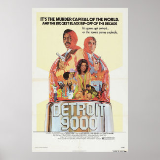 Detroit 9000 film poster  retro