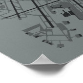 Detroit Airport (DTW) Airport Diagram Poster (Hoek)