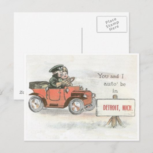 Detroit automatisch Briefkaart (Voorkant / Achterkant)