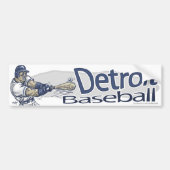 Detroit Baseball Bumpersticker (Voorkant)