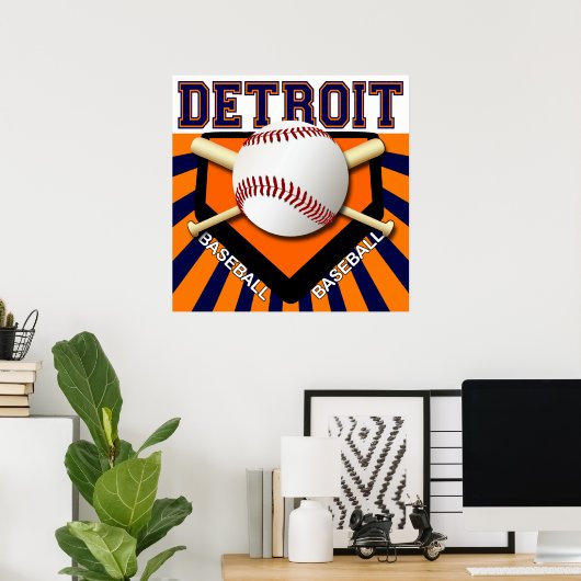 DETROIT BASEBALL-POSTER POSTER (Thuiskantoor)