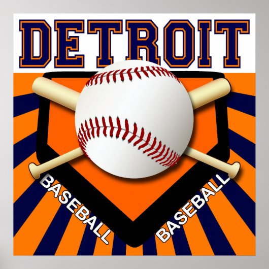 DETROIT BASEBALL-POSTER POSTER (Voorkant)