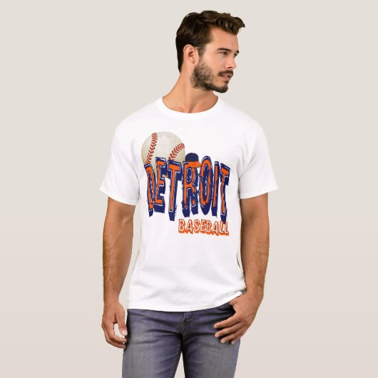 DETROIT BASEBALL T-SHIRT (Voorkant volledig)
