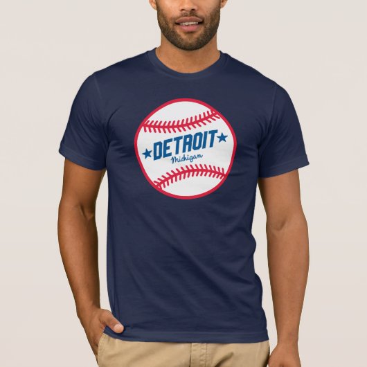 Detroit Baseball T-shirt (Voorkant)