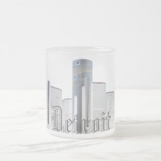 Detroit (bier-mok) matglas koffiemok (Center)