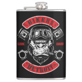 Detroit Biker Motorrad Chopper Gorilla Heupfles (Voorkant)