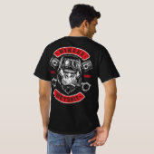Detroit Biker Motorrad Chopper Gorilla T-shirt (Achterkant volledig)