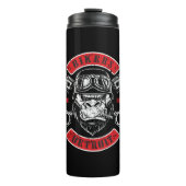 Detroit Biker Motorrad Chopper Gorilla Thermosbeker (Voorkant)