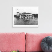 Detroit Boat Club, Belle Isle 1905 Canvas Afdruk (Insitu (Woonkamer))