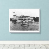 Detroit Boat Club, Belle Isle 1905 Canvas Afdruk (Insitu (Houten vloer))