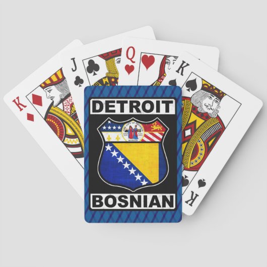 Detroit Bosnian American Card Deck Pokerkaarten (Achterkant)