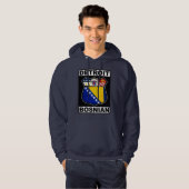 Detroit Bosnian American Design Hoodie (Voorkant volledig)