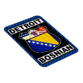 Detroit Bosnian American Magnet Magneet (Rechterzijde)