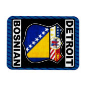 Detroit Bosnian American Magnet Magneet (Horizontaal)