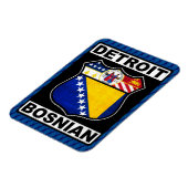 Detroit Bosnian American Magnet Magneet (Linkerzijde)
