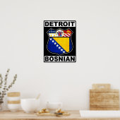 Detroit Bosnian American Poster (Keuken)