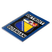 Detroit Bosnian-Amerikaans Notitieblok Notitieboek (Linkerzijde)