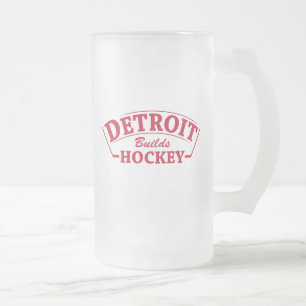 Detroit bouwt Hockey Frosted Glass Mok