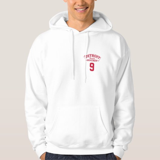 Detroit bouwt Hockey Hooded Sweatshirt (Voorkant)