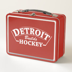Detroit bouwt Hockey - rode lunch doos