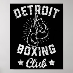 Detroit Boxing Club -  Boxerhandschoenen Poster