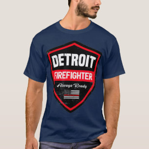 Detroit brandweerwerker eerste antwoordapparaat t-shirt