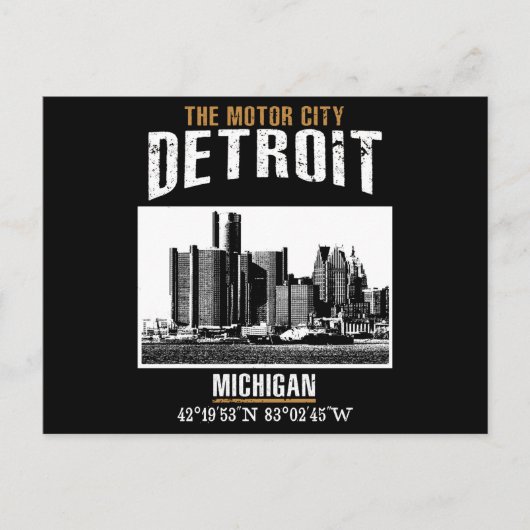 Detroit Briefkaart (Voorkant)