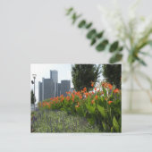 Detroit briefkaart (Staand voorkant)