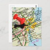 Detroit Briefkaart (Voorkant / Achterkant)