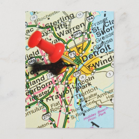 Detroit Briefkaart (Voorkant)