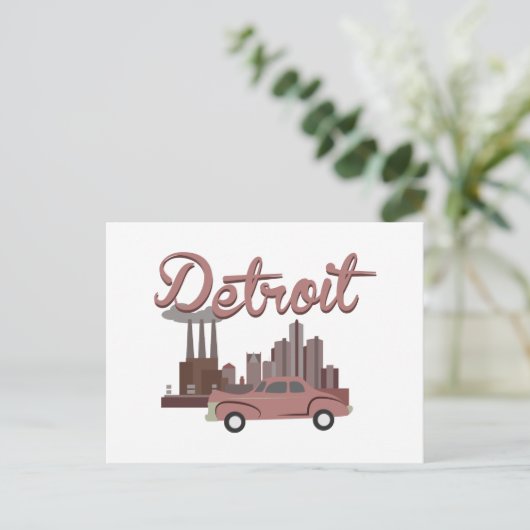 Detroit Briefkaart (Staand voorkant)
