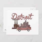 Detroit Briefkaart (Voorkant / Achterkant)