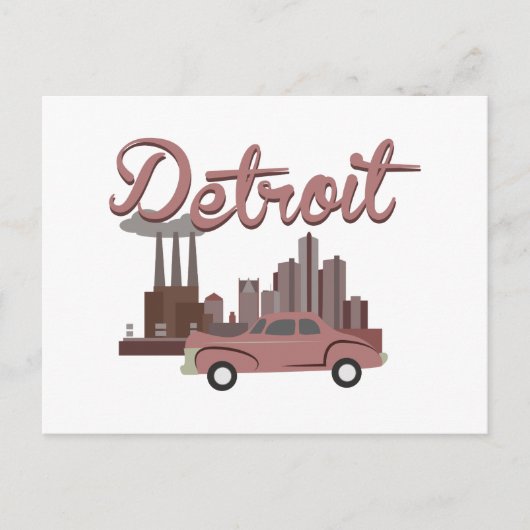Detroit Briefkaart (Voorkant)
