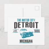 Detroit Briefkaart (Voorkant / Achterkant)
