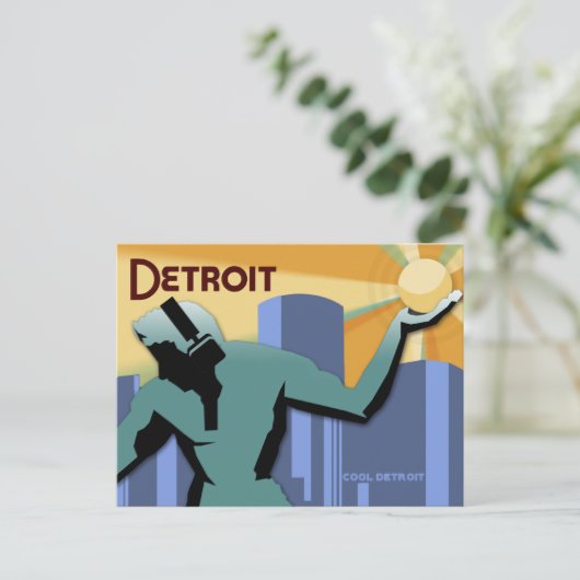 Detroit Briefkaart (Staand voorkant)