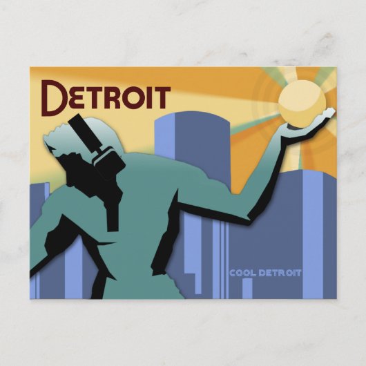 Detroit Briefkaart (Voorkant)