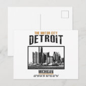 Detroit Briefkaart (Voorkant / Achterkant)