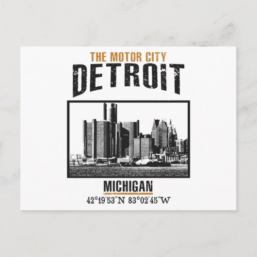 Detroit Briefkaart (Voorkant)