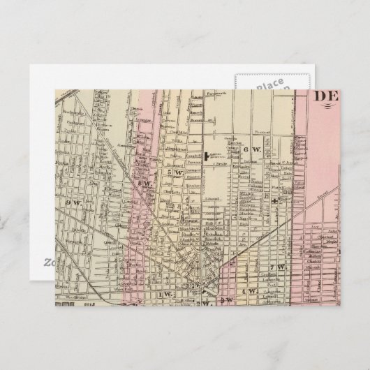 Detroit Briefkaart (Voorkant / Achterkant)