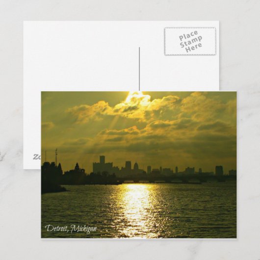 Detroit Briefkaart (Voorkant / Achterkant)