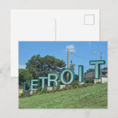 Detroit Briefkaart (Voorkant / Achterkant)