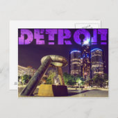 Detroit Briefkaart (Voorkant / Achterkant)