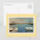  Detroit-brug naar Windsor Canada Briefkaart (Voorkant / Achterkant)