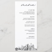 Detroit bruiloft diner menu (Voorkant)