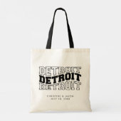 Detroit bruiloft welkom tote bag (Achterkant)
