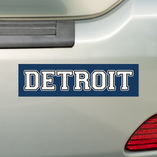 Detroit Bumpersticker (Op auto)