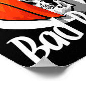 Detroit Byd Boys Bysketbyll Skull Verenigde Staten Poster (Hoek)