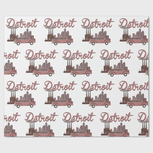 Detroit Cadeaupapier (Vlak)