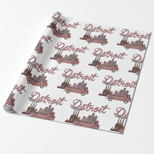 Detroit Cadeaupapier (Uitgerold)